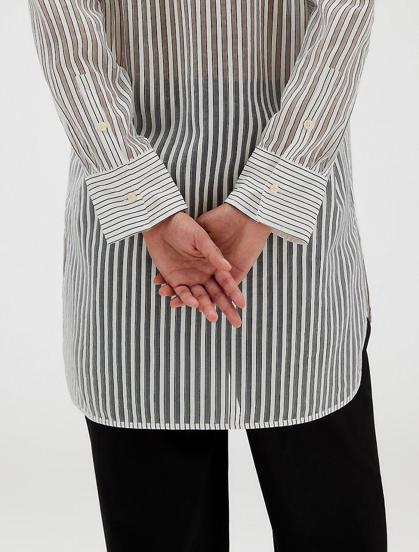 Jacquard Stripe Popover Shirt Product Image