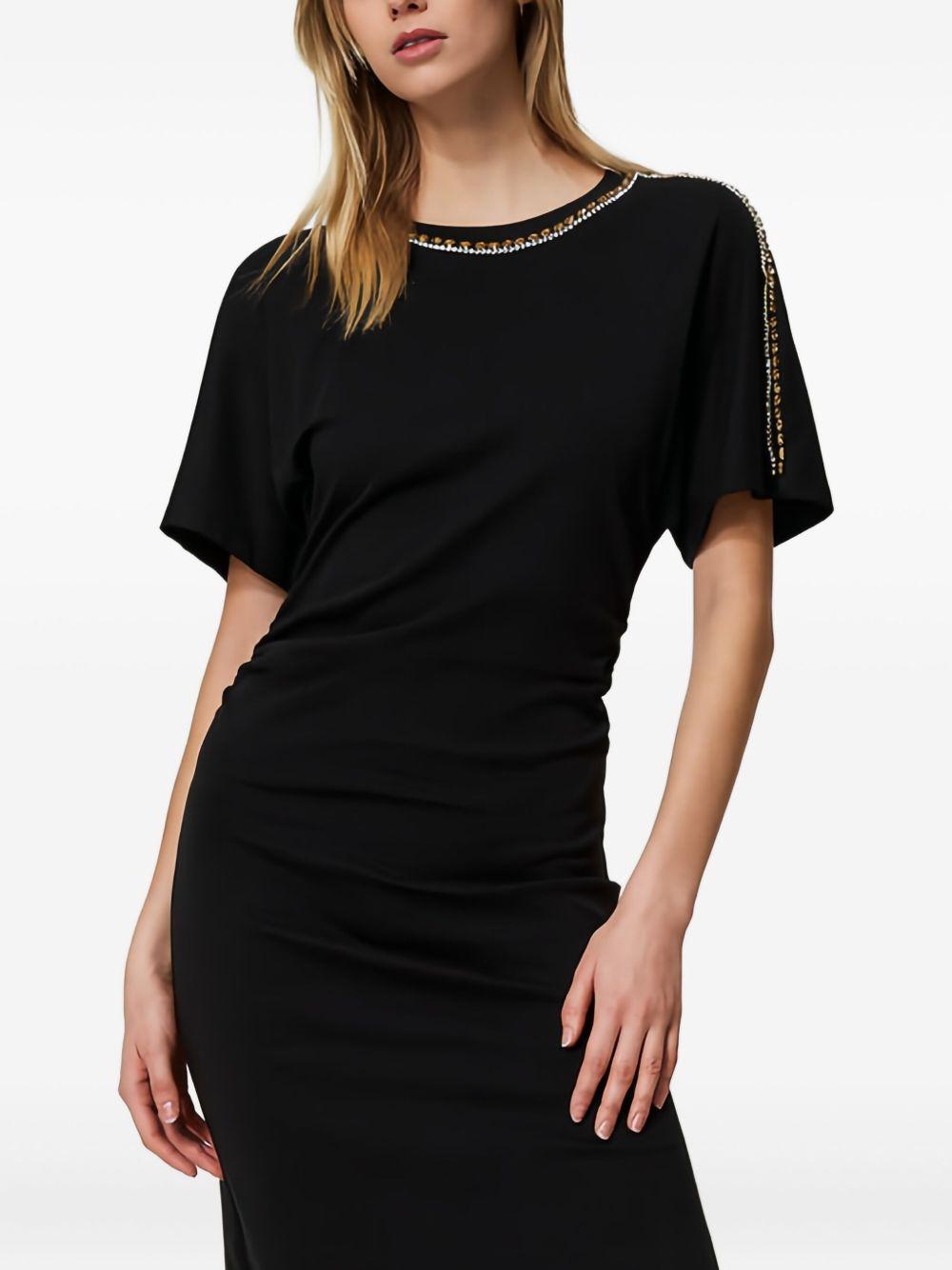 rhinestone-embellished midi dress Product Image