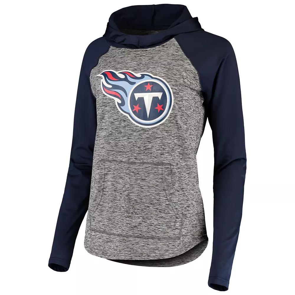 Women's G-III 4Her by Carl Banks Heathered Gray/Navy Tennessee Titans Championship Ring Pullover Hoodie, Size: Small, Grey Product Image