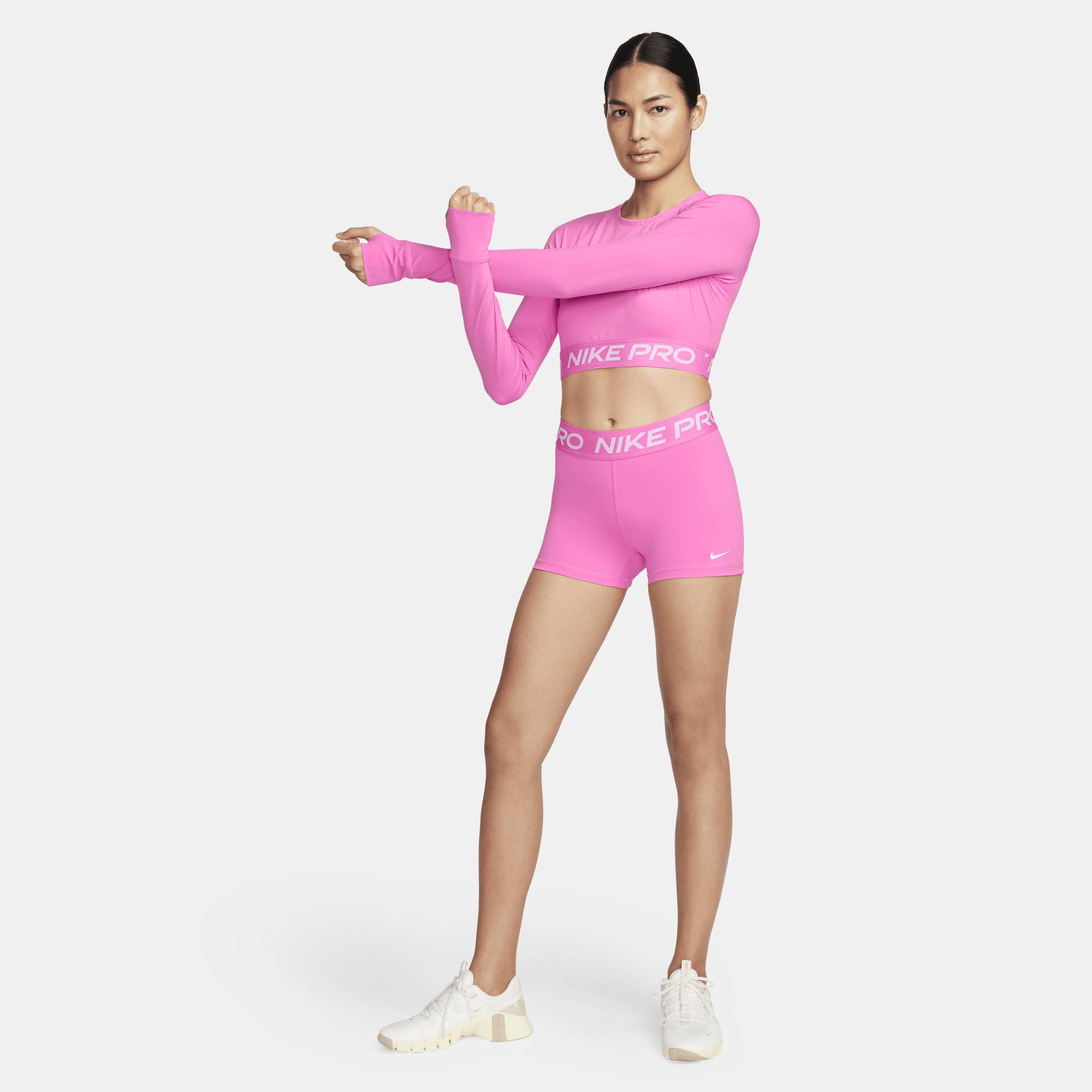 Women's Nike Pro Dri-FIT Cropped Long-Sleeve Top Product Image