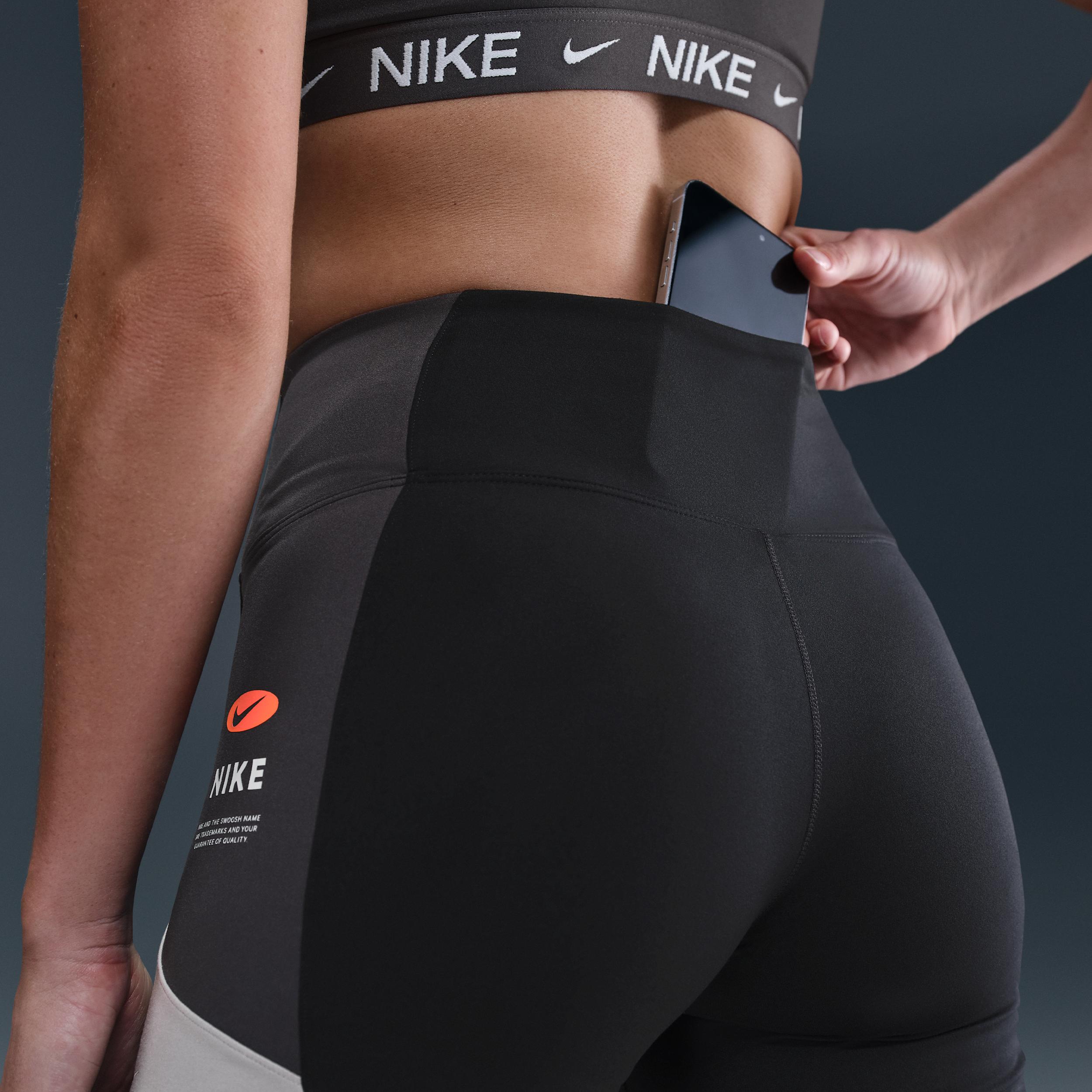 Nike Womens One High-Waisted 5 Biker Shorts | II0432-010 Product Image