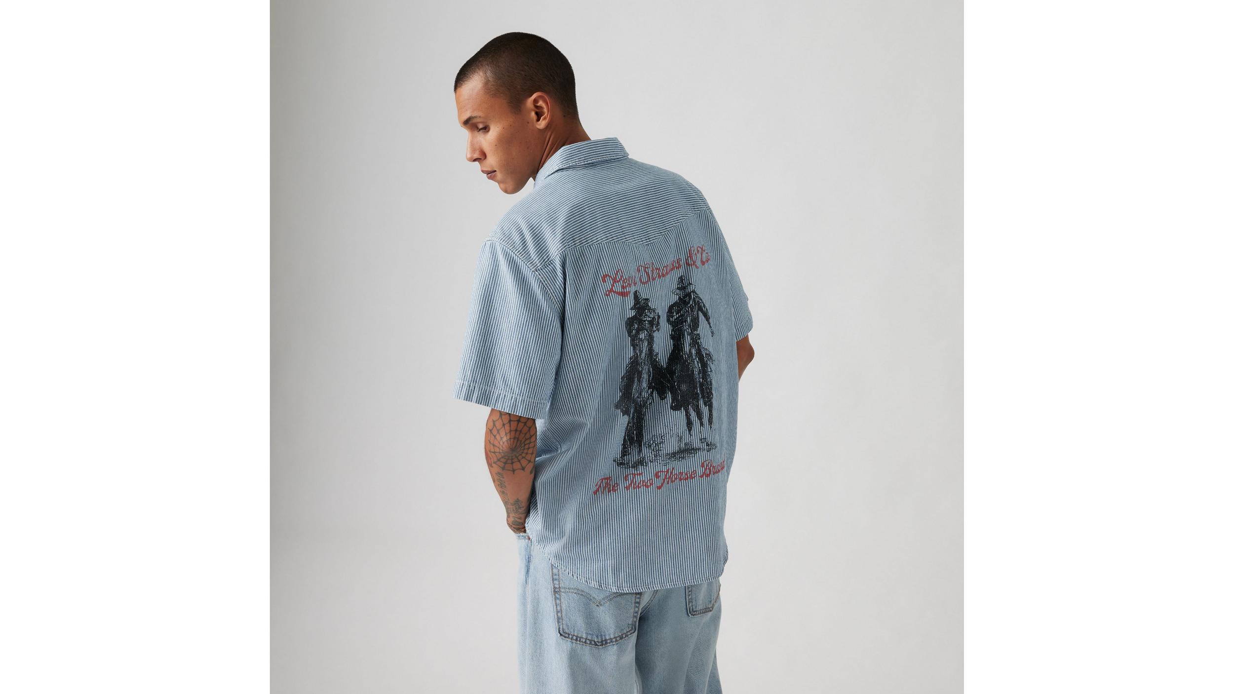 Short Sleeve Relaxed Fit Western Shirt Product Image