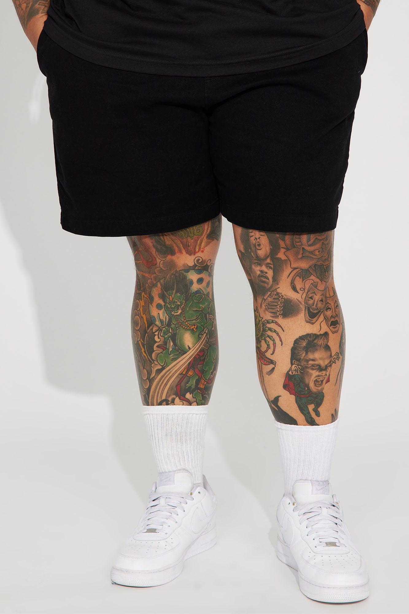Twill Volley Shorts - Black Product Image