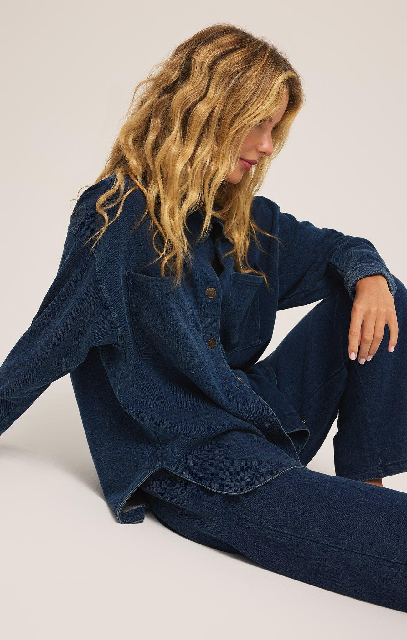 ALL DAY KNIT DENIM JACKET Product Image