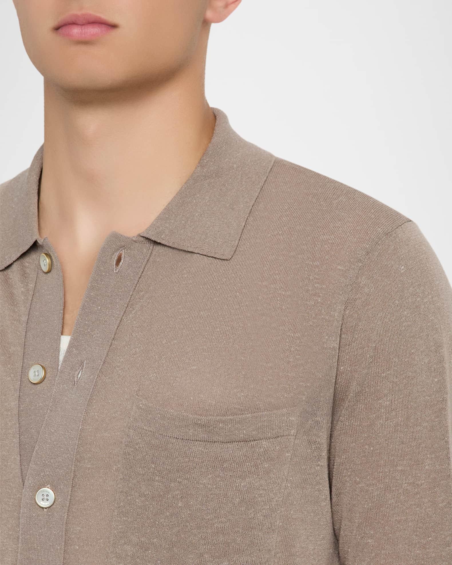 Men's Mellor Knit Casual Button-Down Shirt Product Image