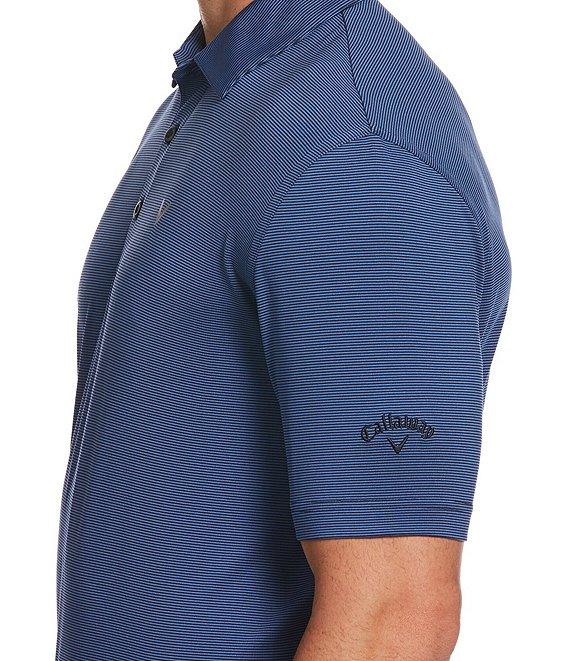Callaway Fine Line Stripe Print Short Sleeve OptiDri™ Polo Shirt Product Image