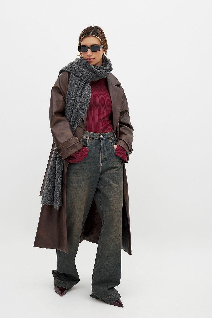 Irregular Rib Long Sleeve Top Product Image