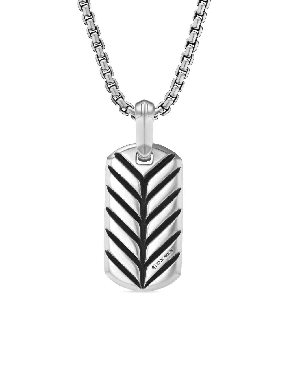 sterling silver Chevron tag (21mm) Product Image