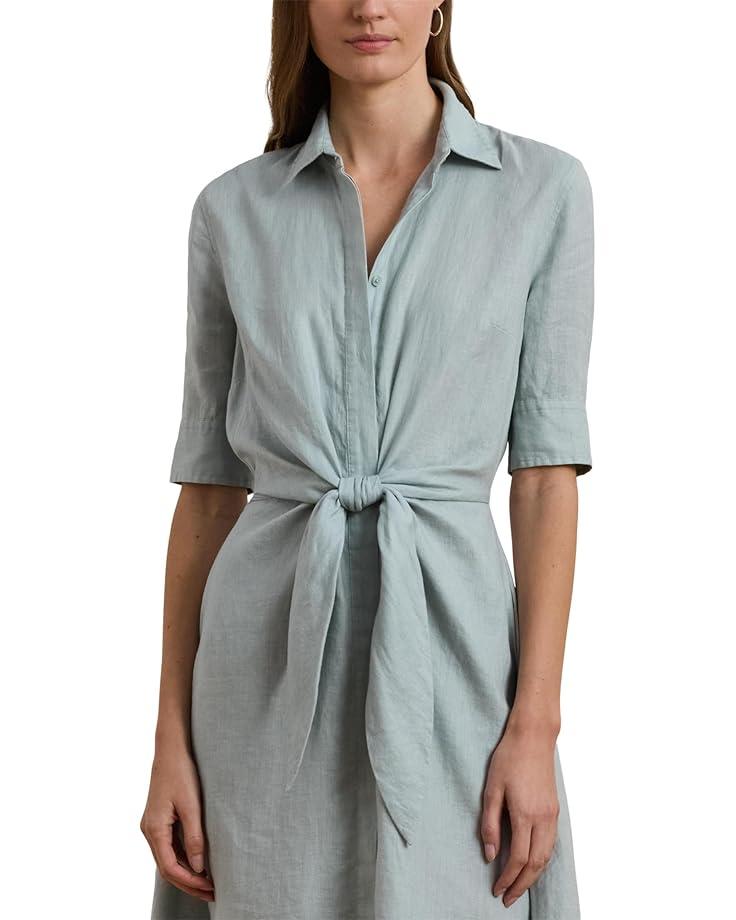 Petite Belted Cotton-Blend Shirtdress Product Image