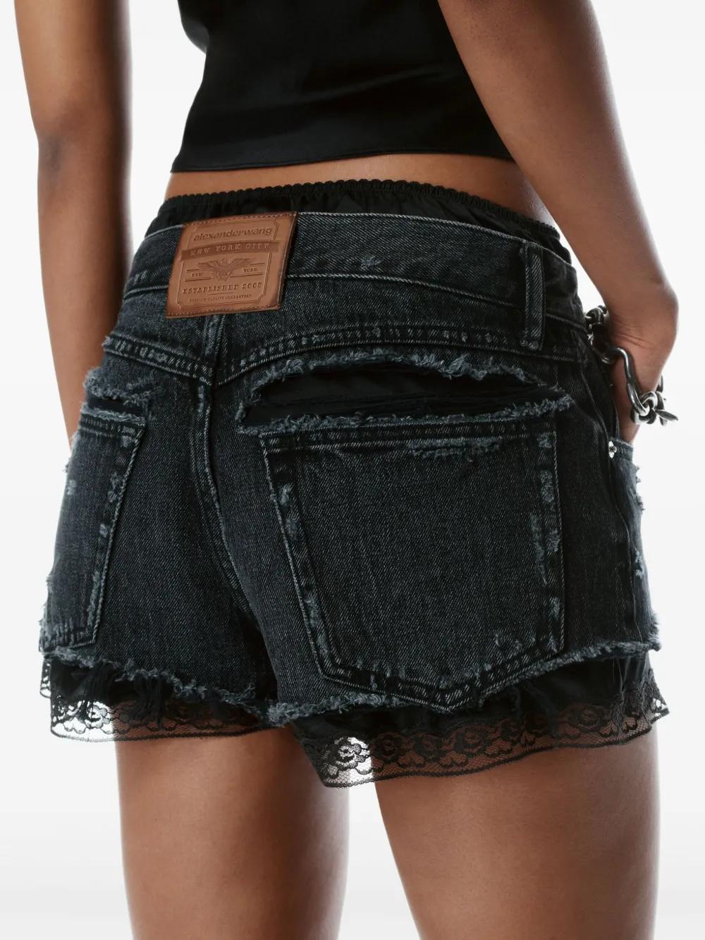 Pre-styled denim shorts  Product Image