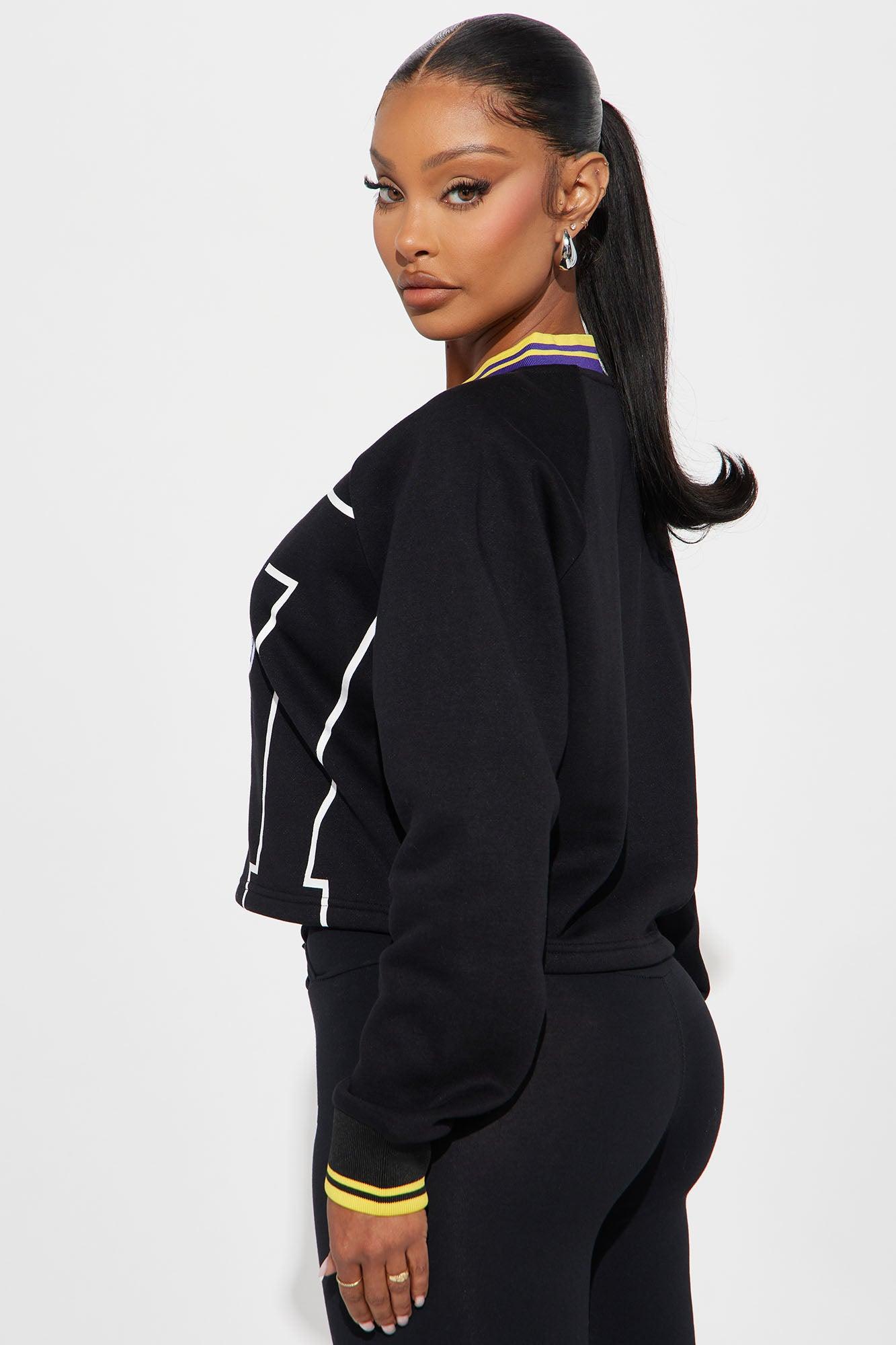 Lakers Courtside Sweatshirt - Black Female Product Image
