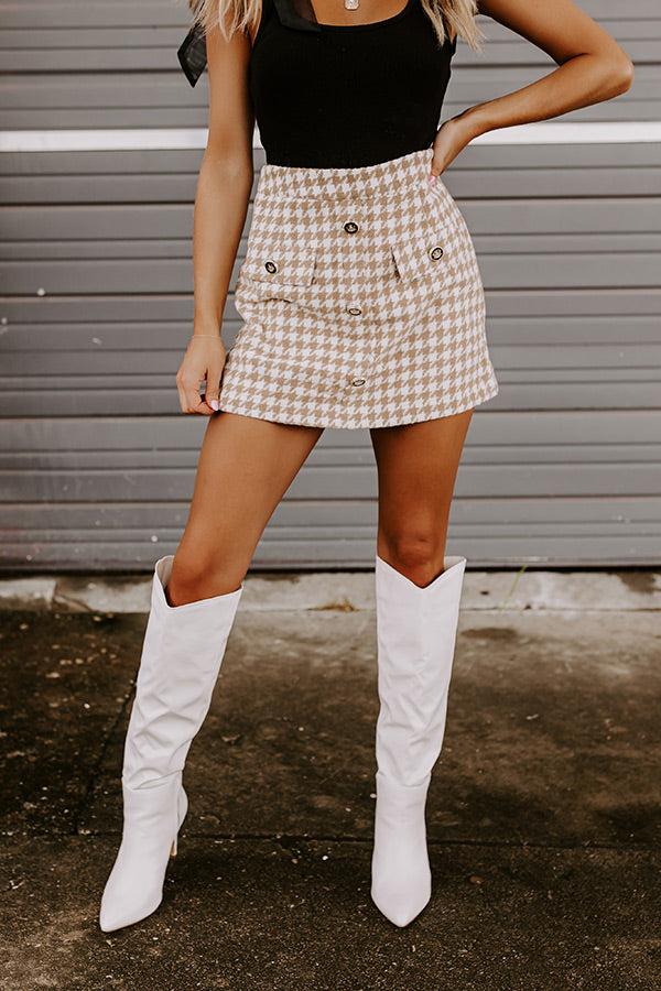 Call Me Chic Houndstooth Skort Product Image