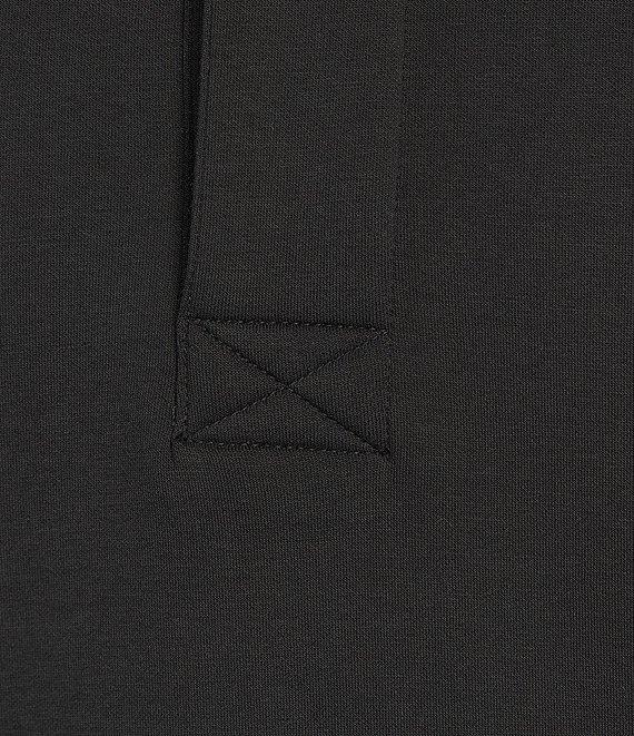 Murano Liquid Luxury Collection Slim Fit Neoprene Long Sleeve Polo Shirt Product Image