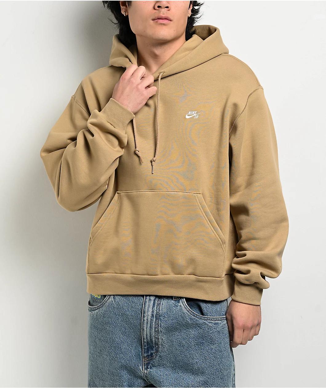 Nike SB Logo Beige Hoodie Product Image