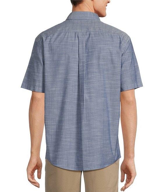 Gold Label Roundtree & Yorke Big & Tall Full-Fit Non-Iron Button Down Collar Short Sleeve Sport Shirt Product Image