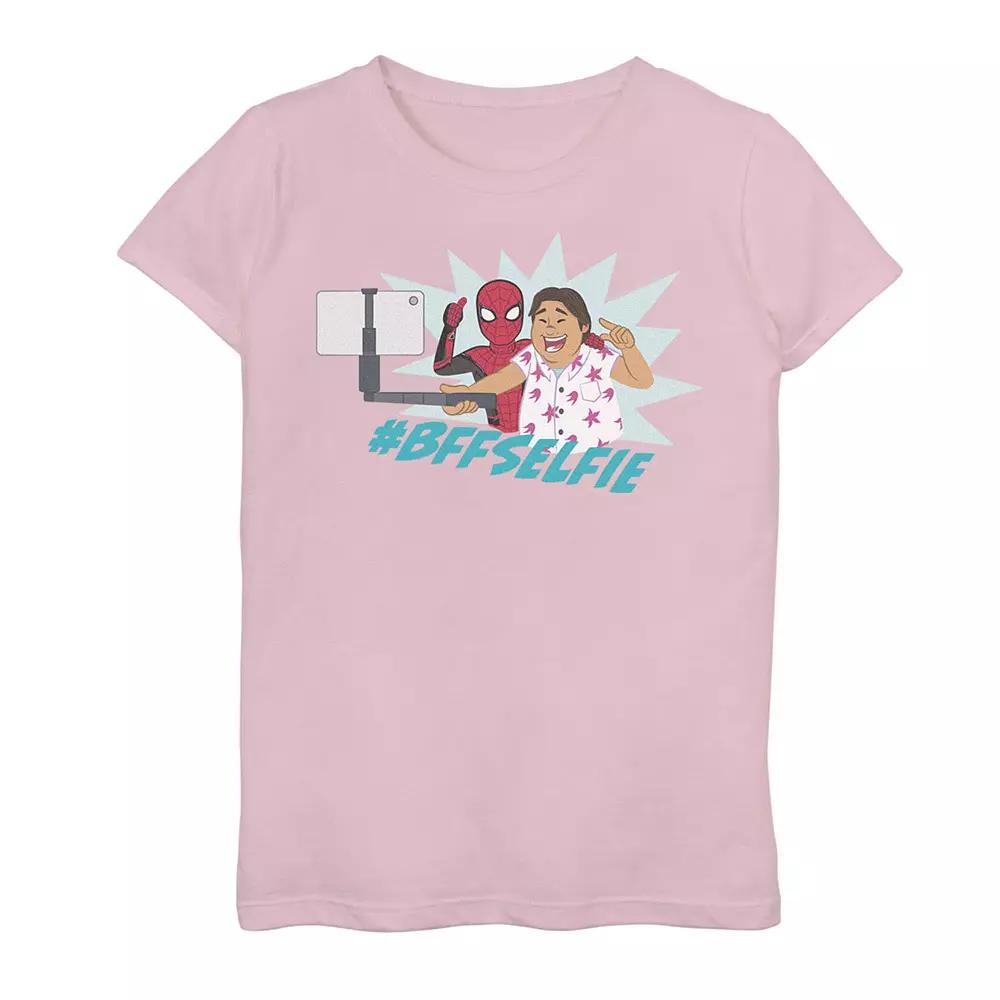 Girls 7-16 Marvel Spider-Man Far From Home #BFF Selfie Graphic Tee, Girl's,  Product Image