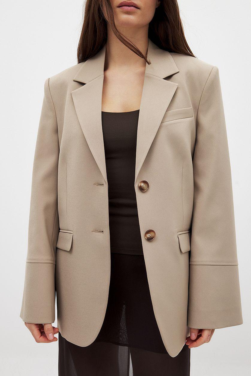 Oversized Blazer With Wide Sleeves Product Image