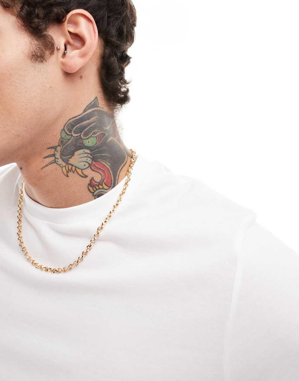 ASOS DESIGN essential 2 pack crew neck t-shirts in black and white Product Image