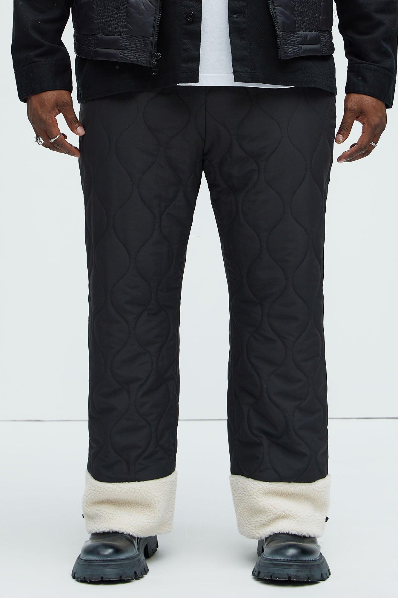 Shreddin' Slopes Straight Quilted Pants - Black Product Image