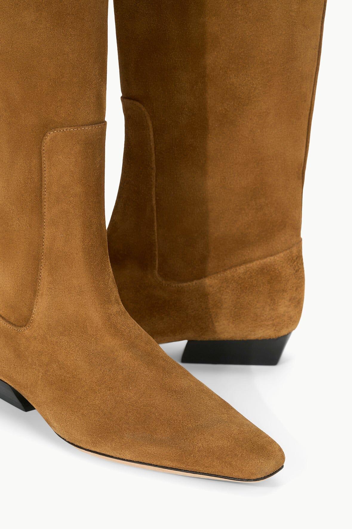 WALLY FLAT BOOT | TAN SUEDE Product Image
