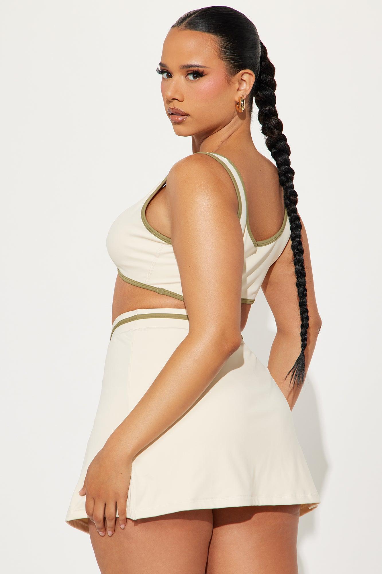 Cami Active Skirt Set - Cream Product Image