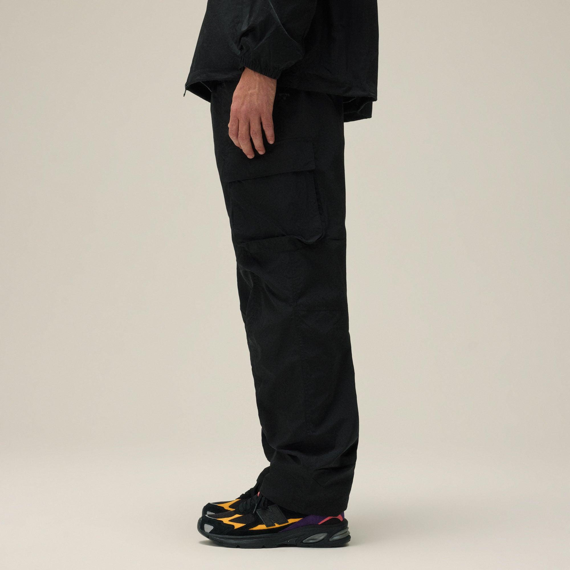 Kith Wrinkle Nylon Bristol Cargo Pant - Black Male Product Image