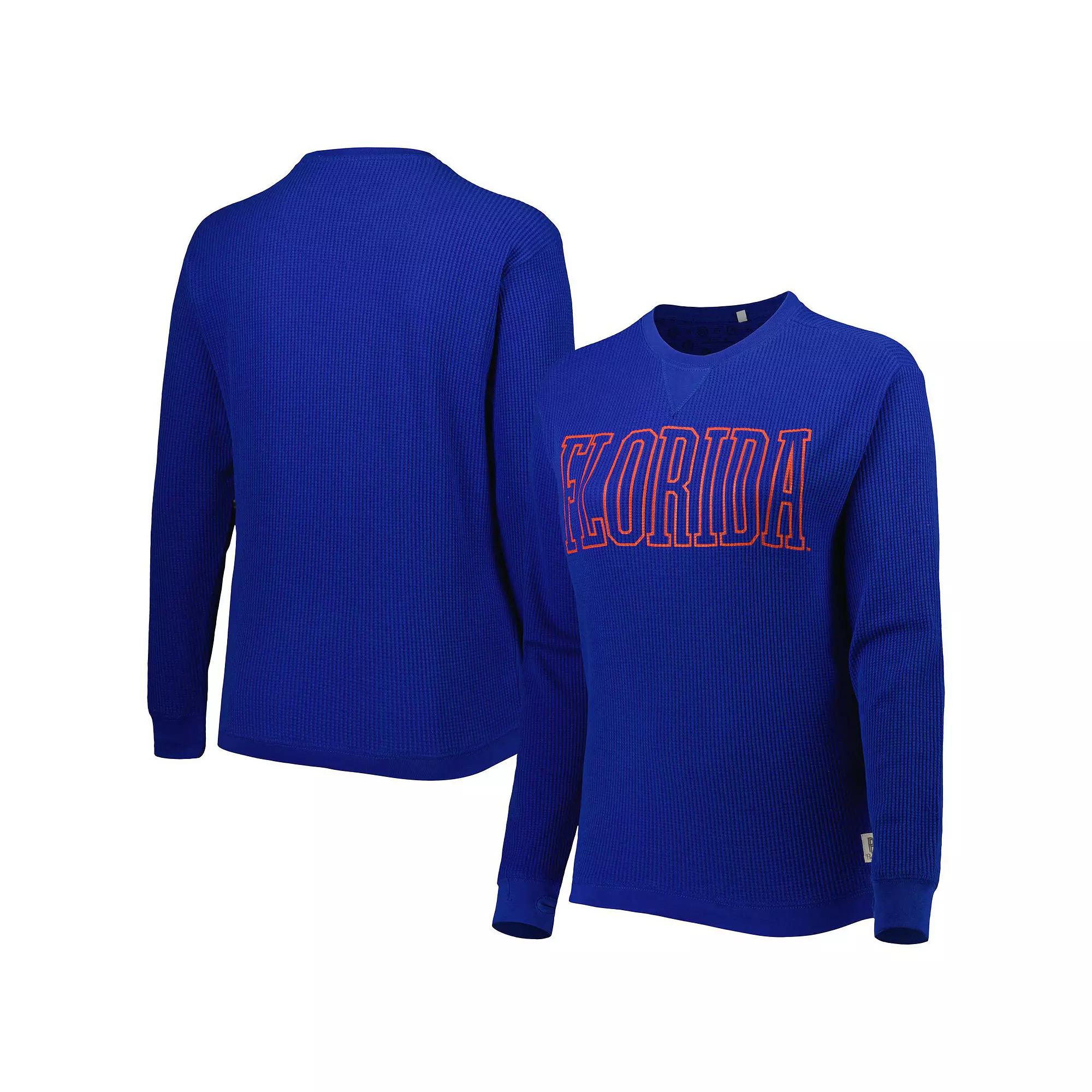 Women's Pressbox Royal Florida Gators Surf Plus Size Southlawn Waffle-Knit Thermal Tri-Blend Long Sleeve T-Shirt, Size: XL, Blue Product Image