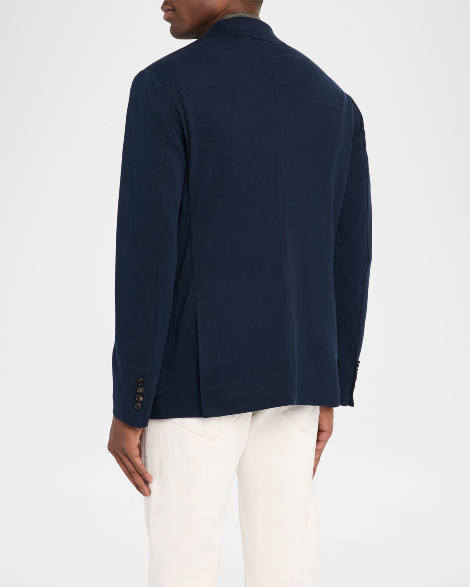 Men's Pique Single-Breasted Sweater Jacket Product Image