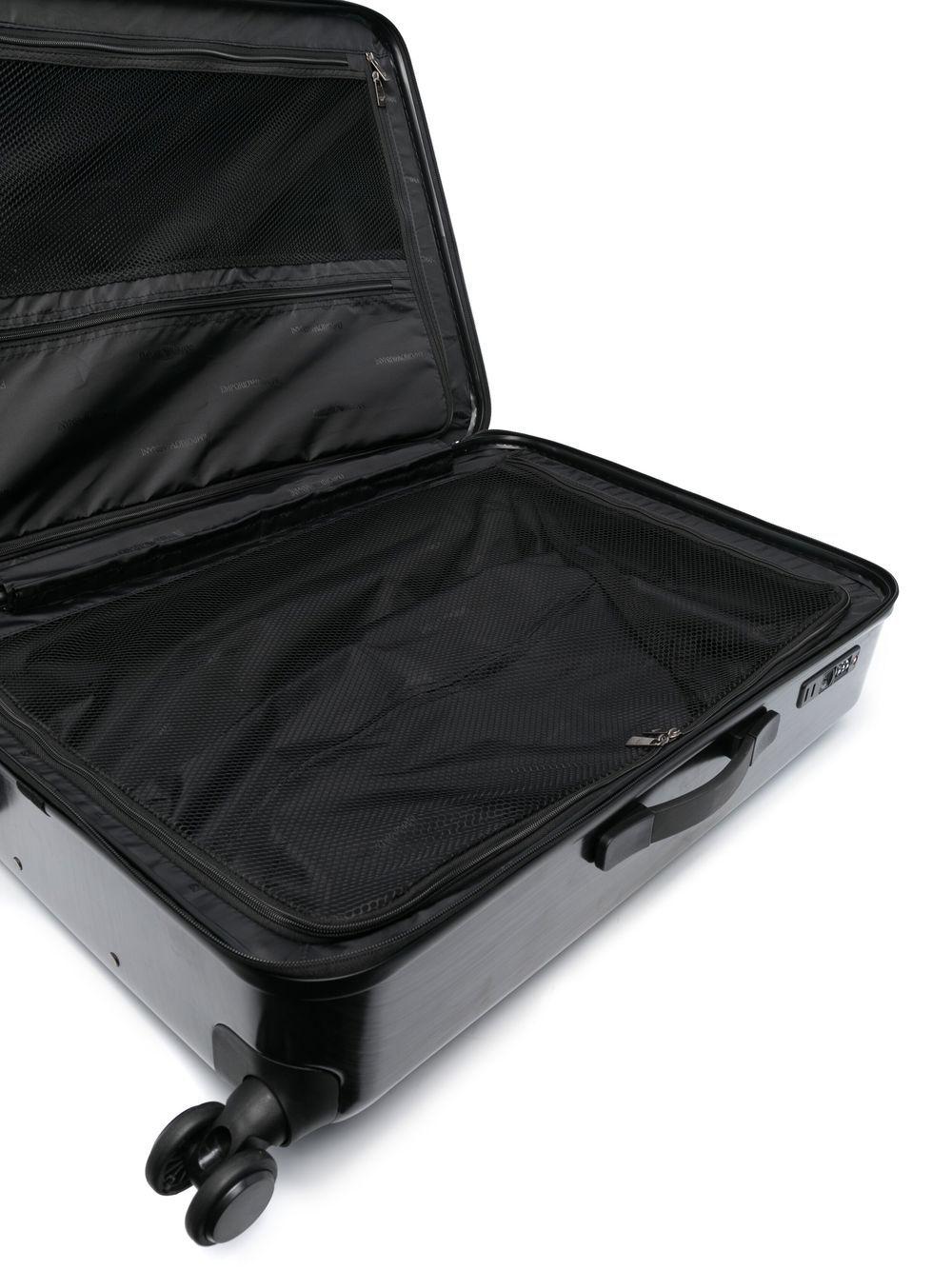 debossed-monogram four wheel suitcase Product Image