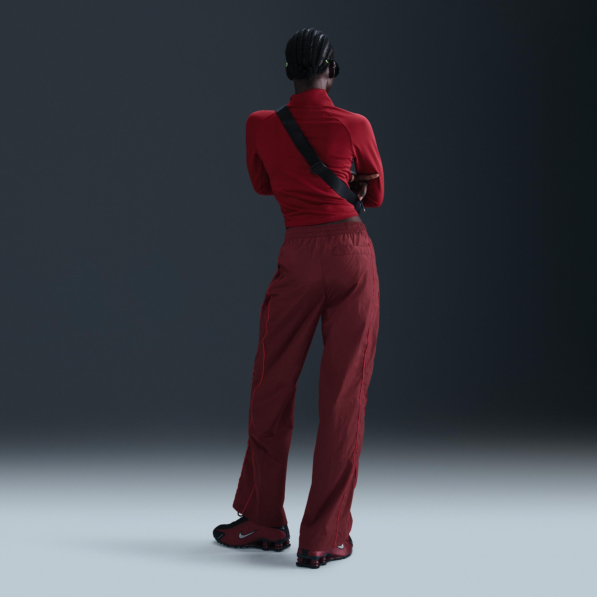 Womens Nike Windrunner High-Waisted Woven Open-Hem Pants Product Image