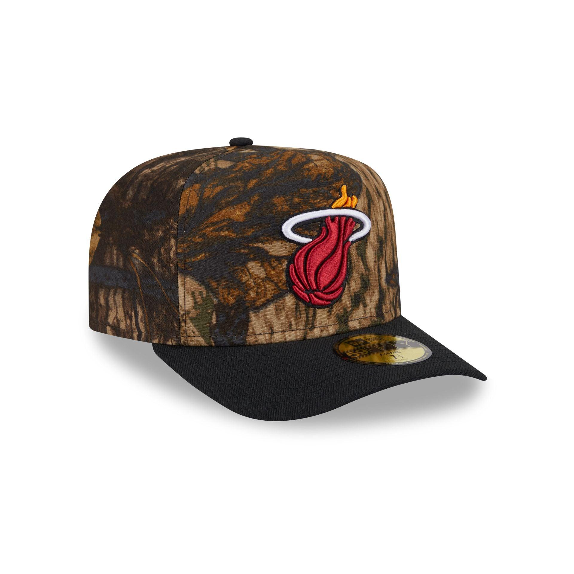 Miami Heat Ripstop Camo 59FIFTY A-Frame Fitted Hat Male Product Image