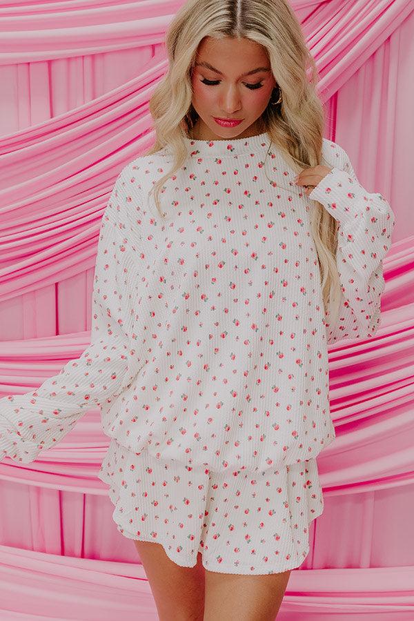 Life Full Of Roses High Waist Knit Skort Product Image