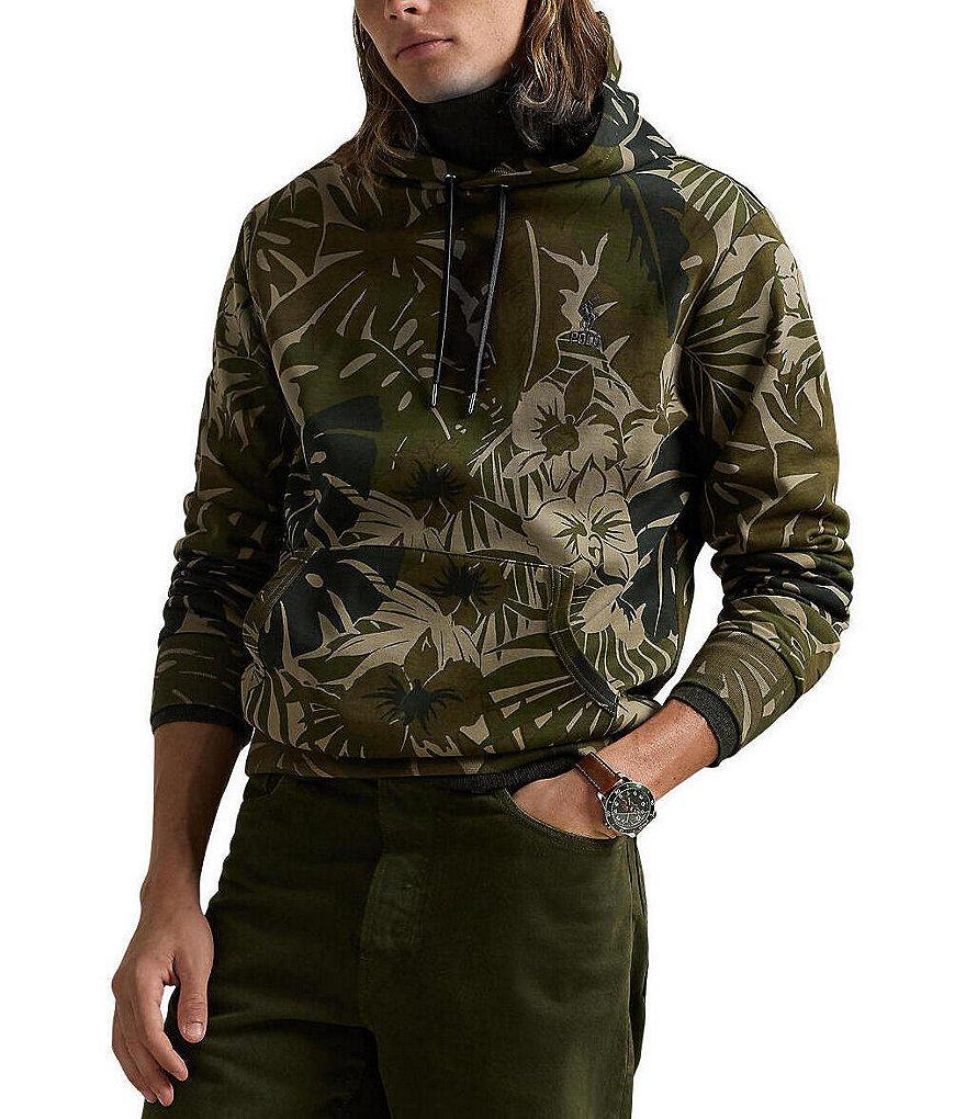 Polo Ralph Lauren Palm-Camo Double-Knit Hoodie Product Image