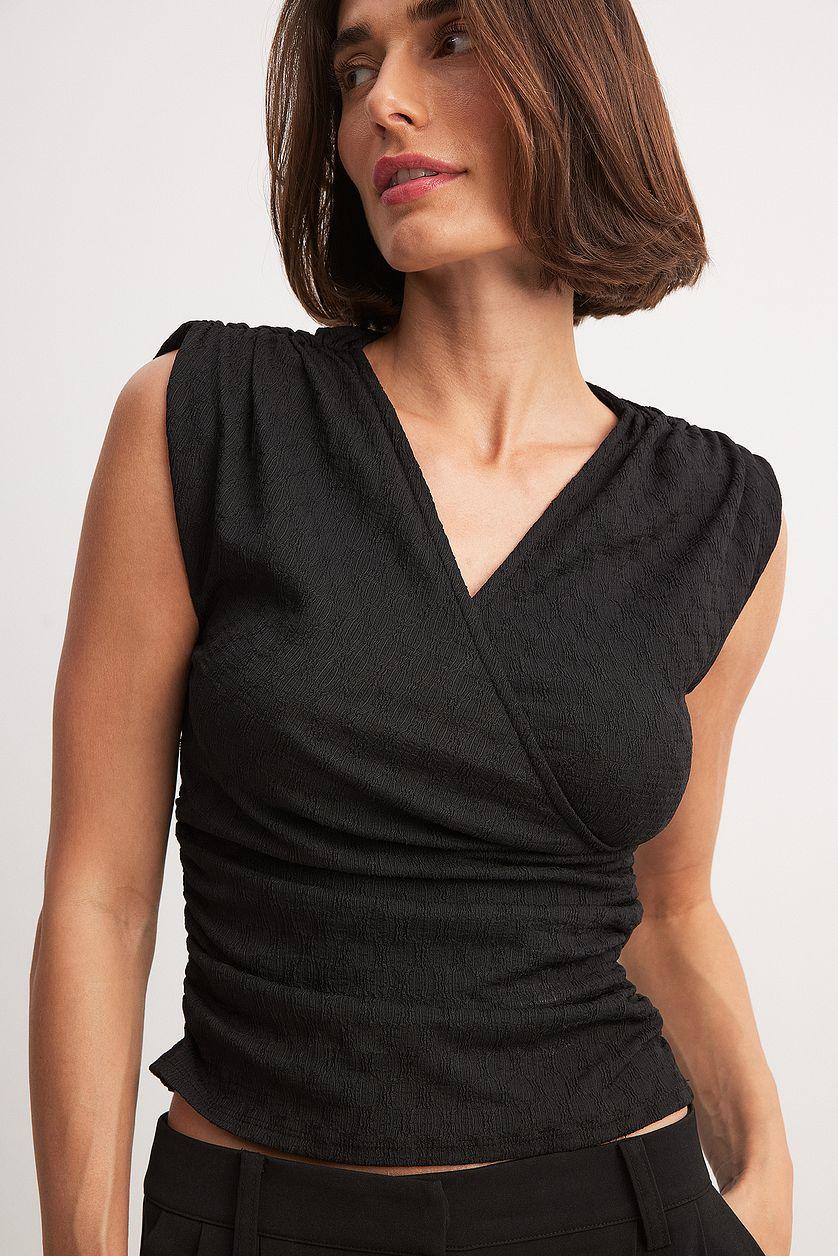 Overlap Sleeveless Top Product Image