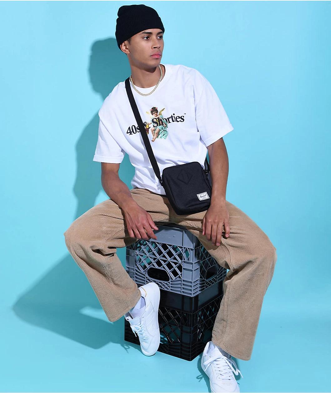 Empyre Khaki Corduroy Loose Fit Skate Pants Product Image