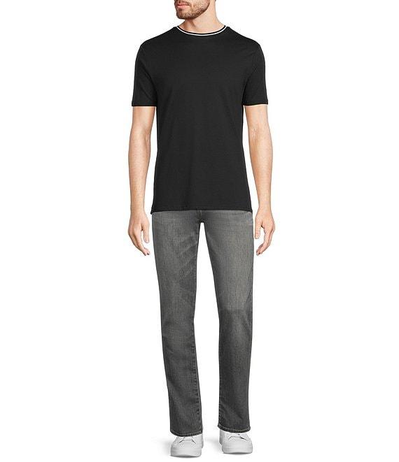 Murano Liquid Luxury Slim Fit Textured Short Sleeve T-Shirt Product Image