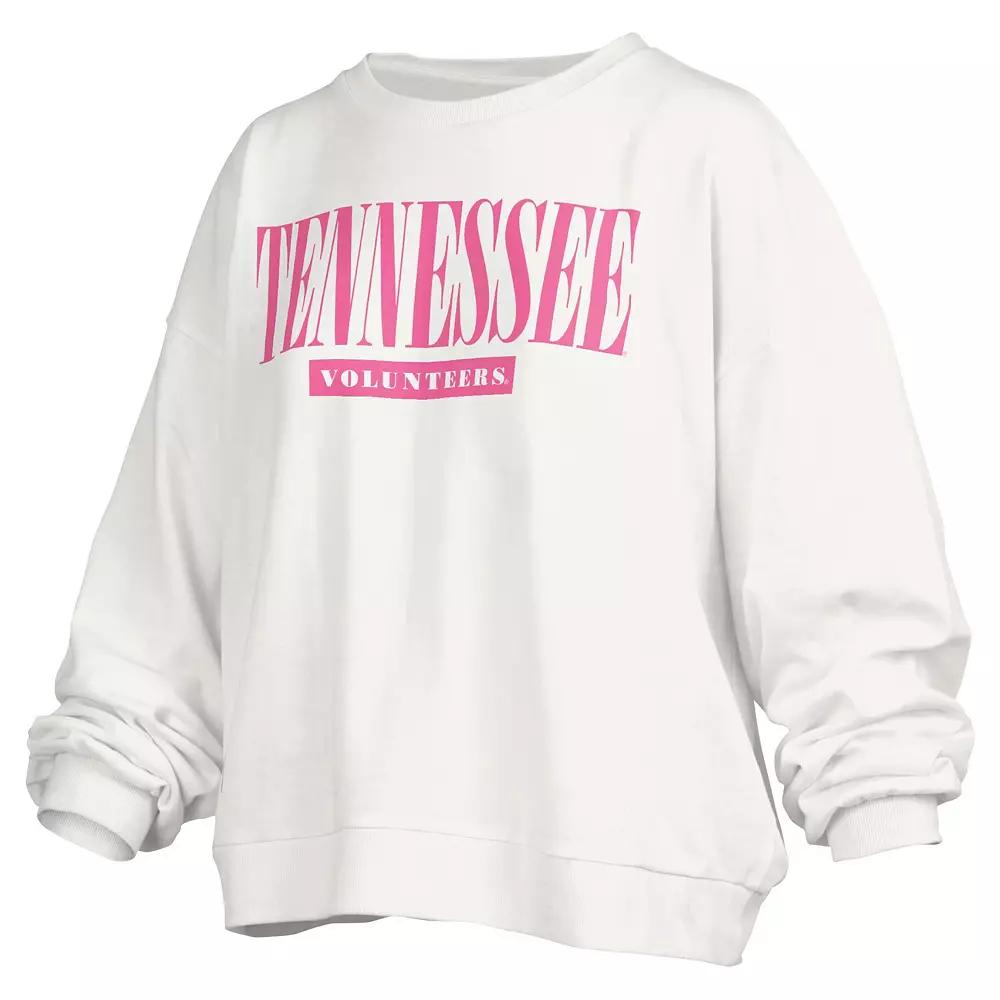 Womens Pressbox Tennessee Volunteers Sutton Janise Waist Length Oversized Pullover Sweatshirt Product Image