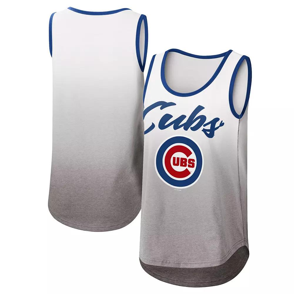 Women's G-III 4Her by Carl Banks White Chicago Cubs Logo Opening Day Tank Top,  Product Image