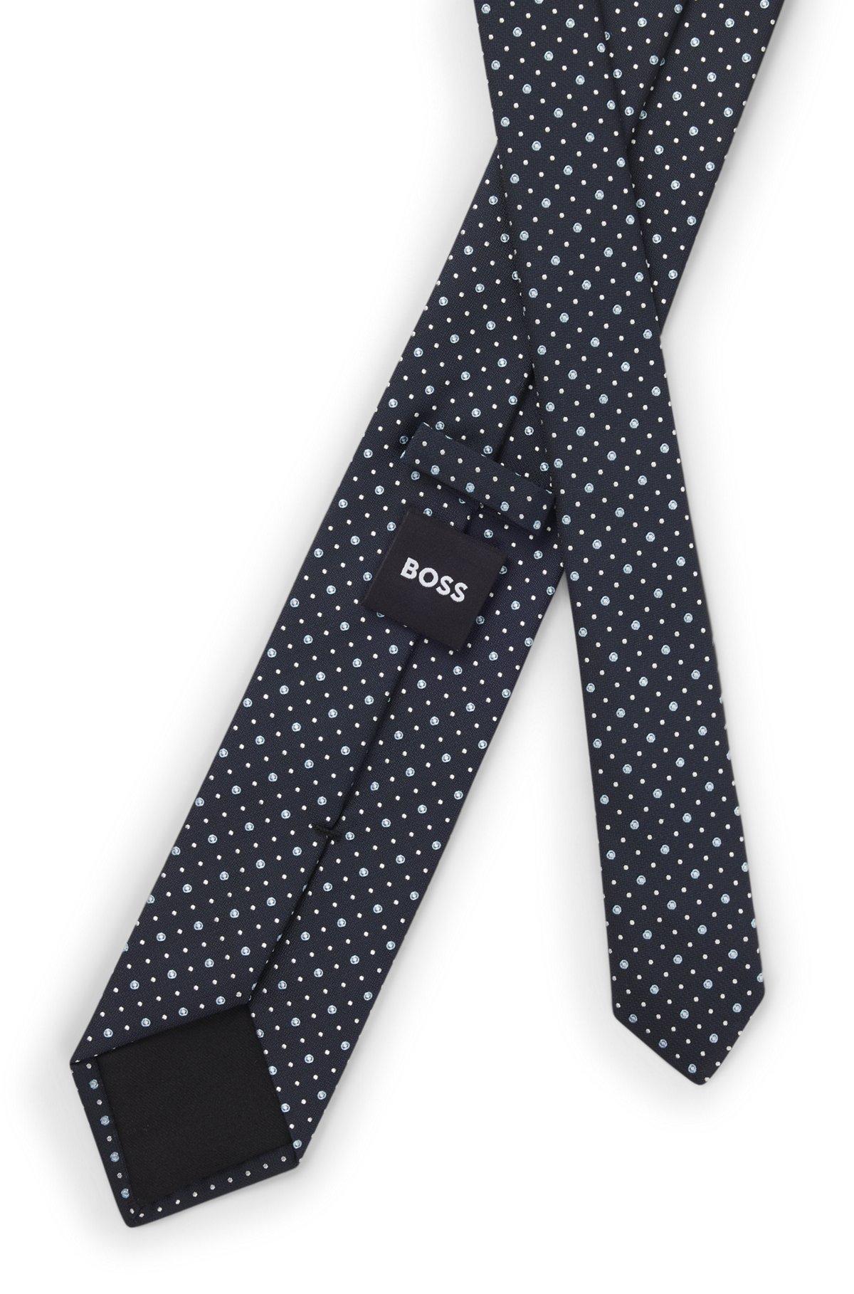 Dot-motif tie in a silk blend Product Image