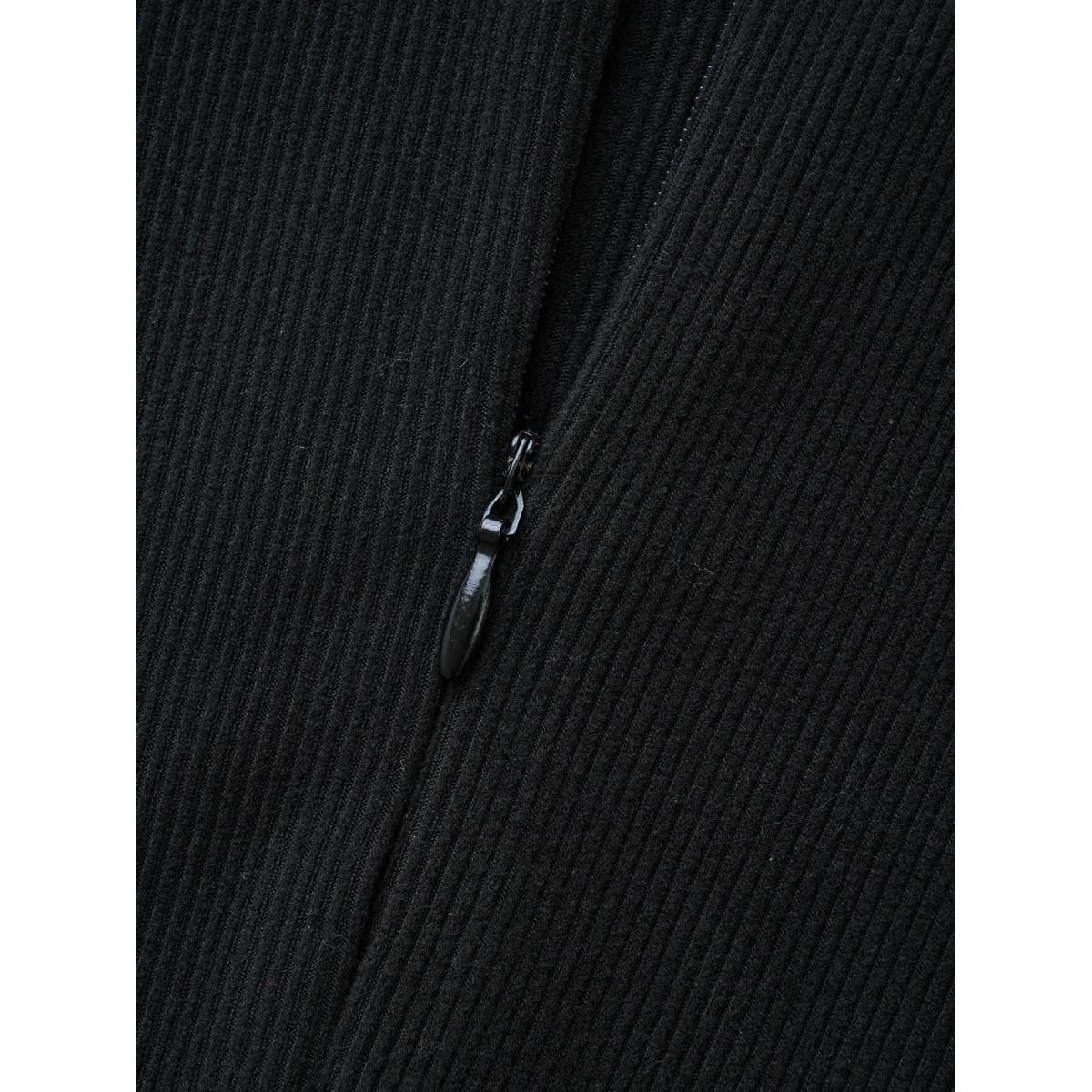 Plus Size Black Mock Neck Brush Print Patchwork Jumpsuit Women Resort Long Sleeve Mock Neck Vacation Loose Jumpsuits BloomChic 22-24/3X Product Image