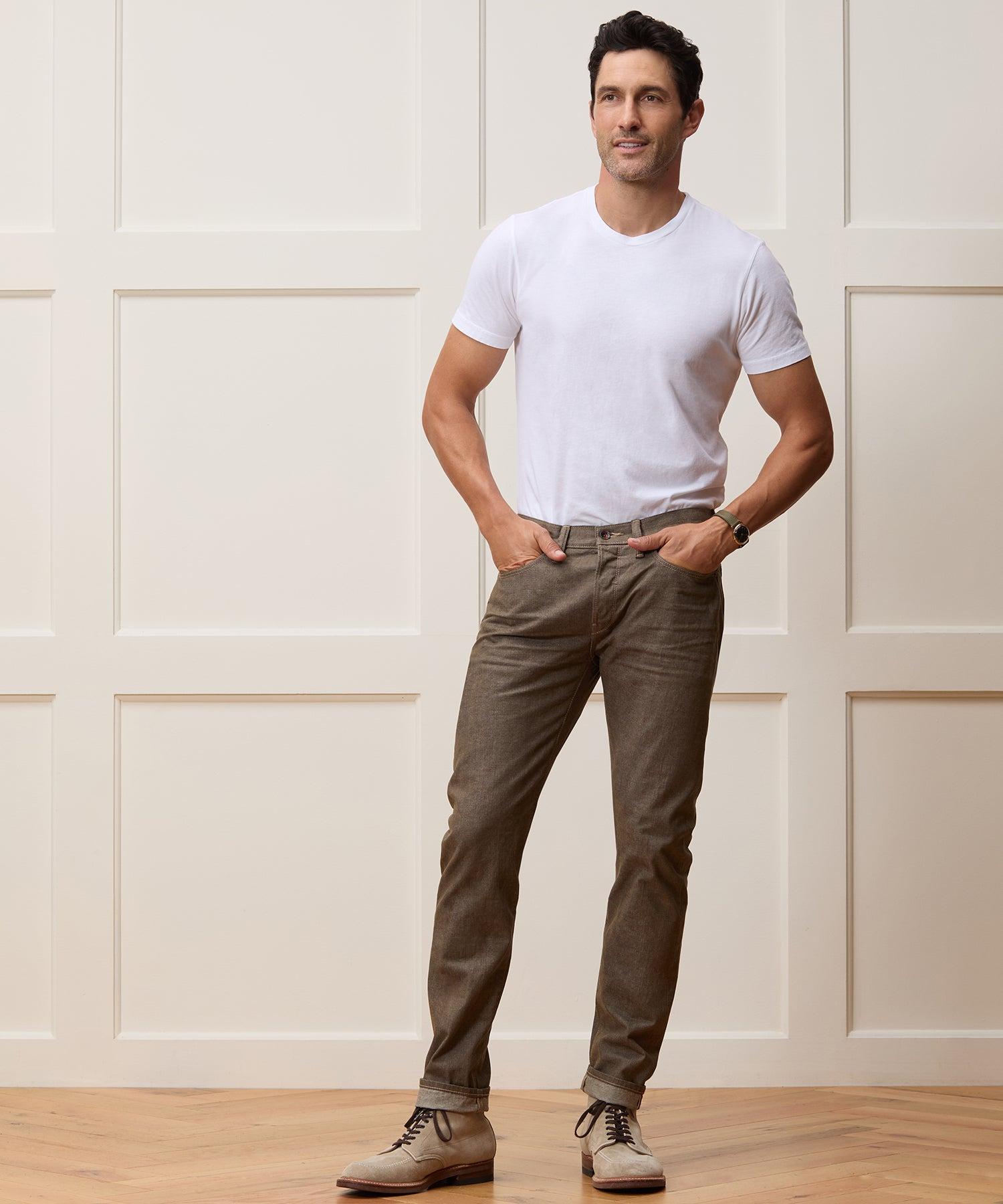Slim Lightweight Japanese Selvedge Jean in Whiskey Product Image