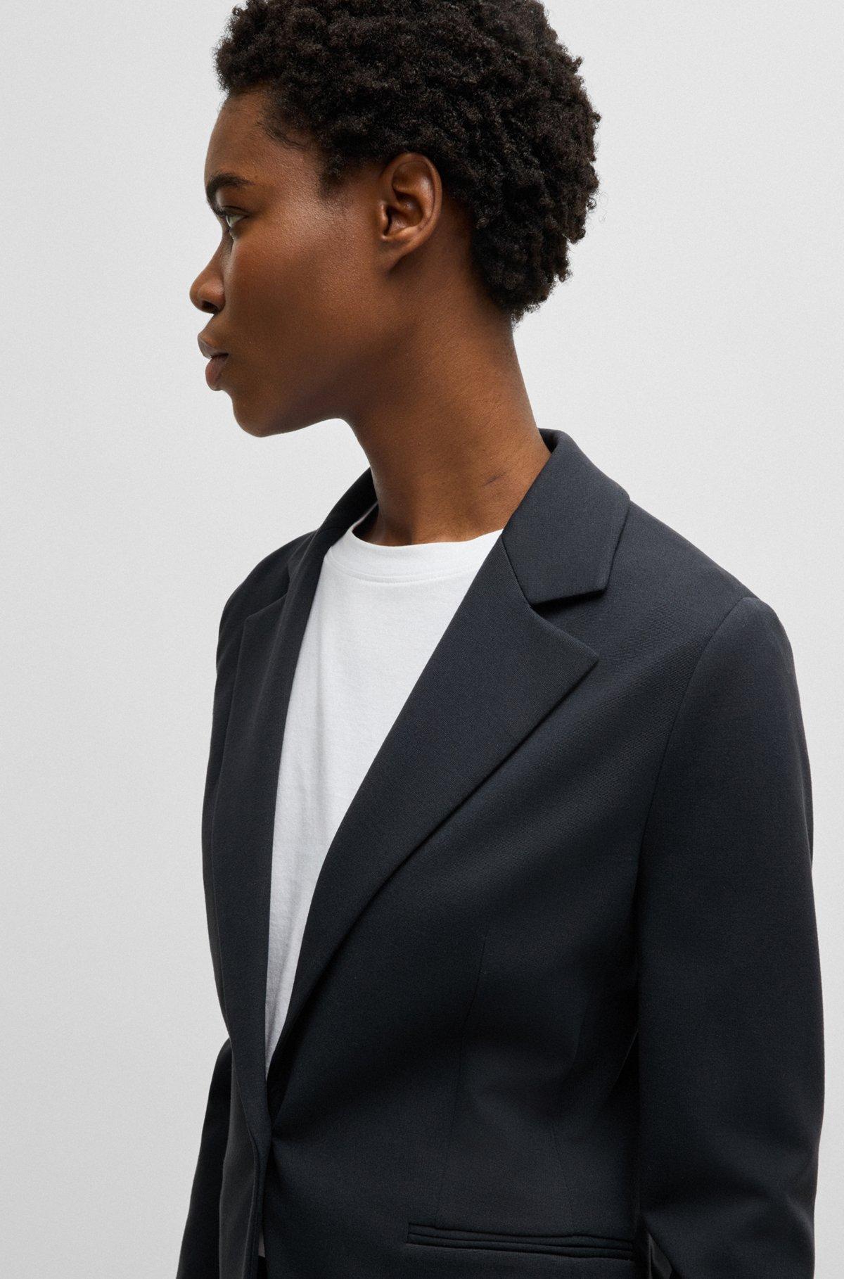 Fitted blazer in stretch jersey Product Image