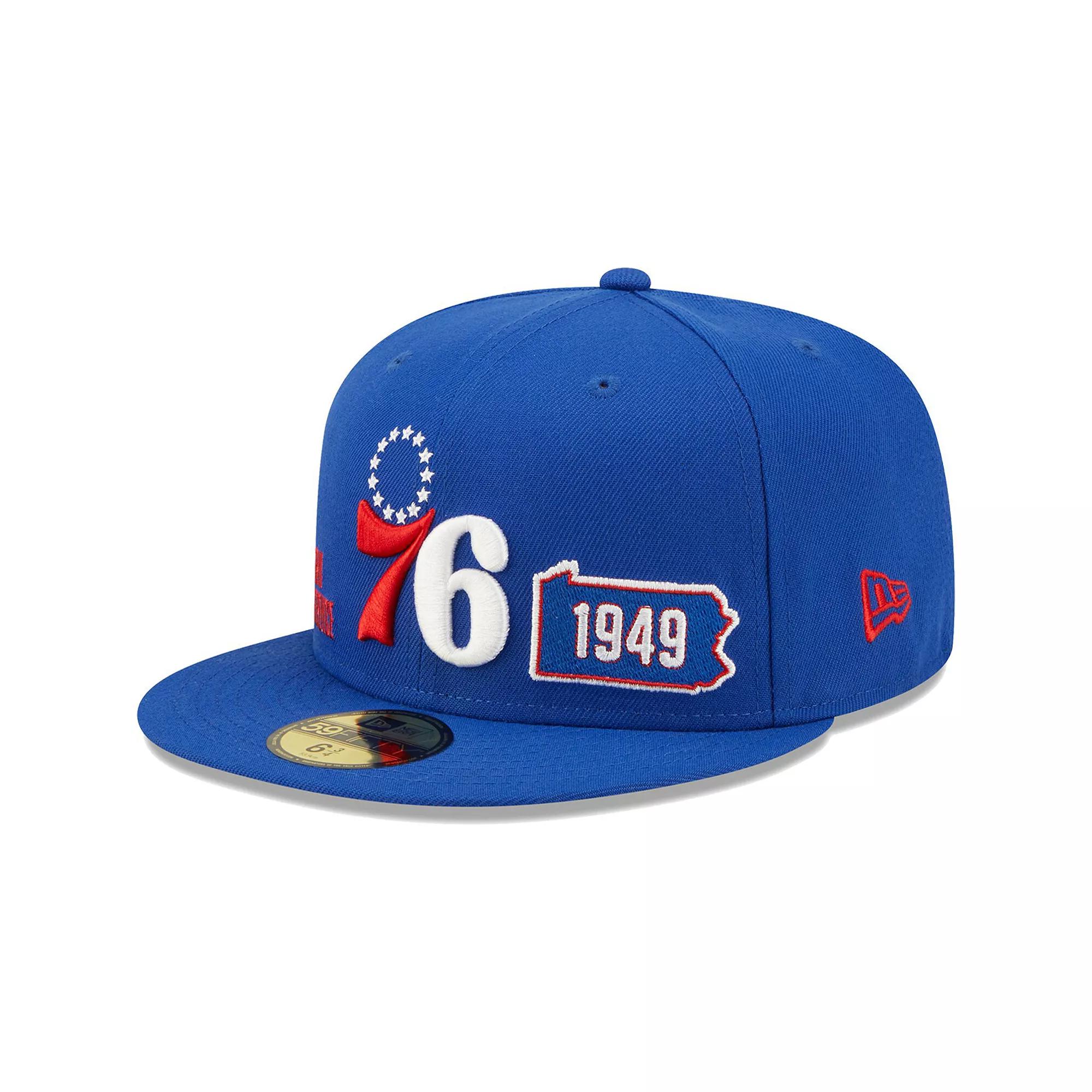 Men's New Era Royal Philadelphia 76ers Fall 22 Identity 59FIFTY Fitted Hat,  Product Image