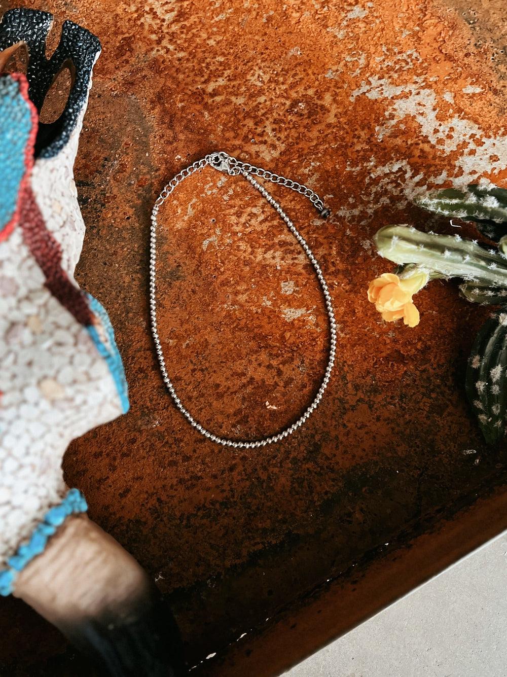 Little Navajo Pearl Choker Necklace Product Image