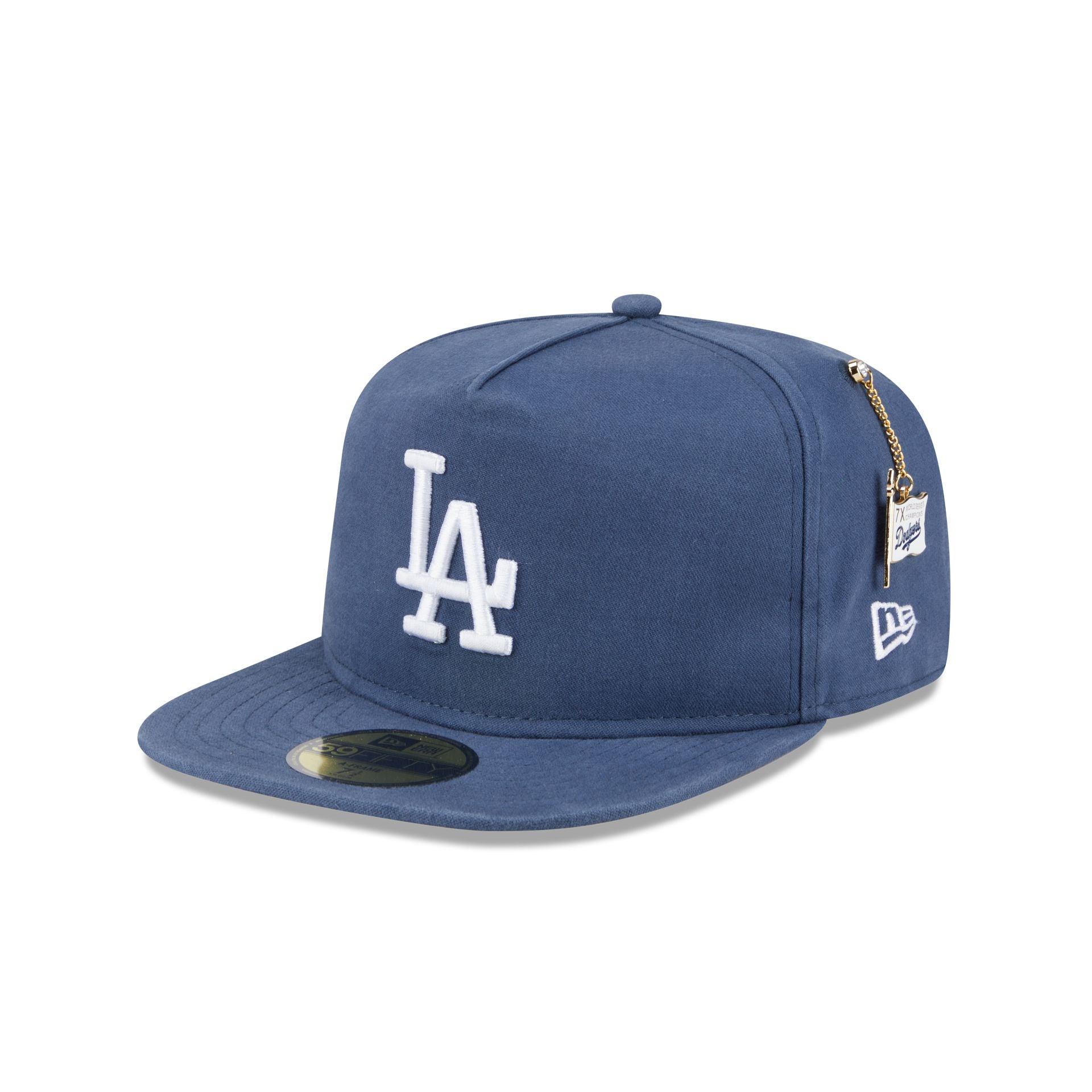 Los Angeles Dodgers Championship Side Flag 59FIFTY A-Frame Fitted Hat Male Product Image