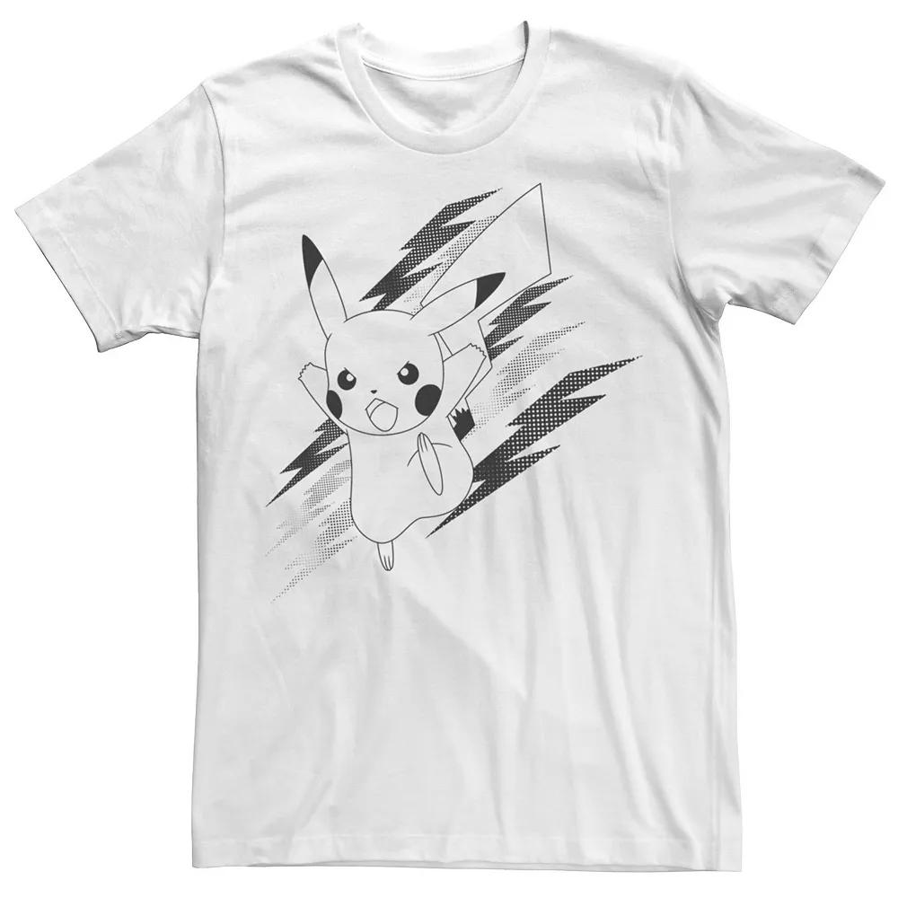 Men's Pokemon Pikachu Lightning Bolts Tee,  Product Image