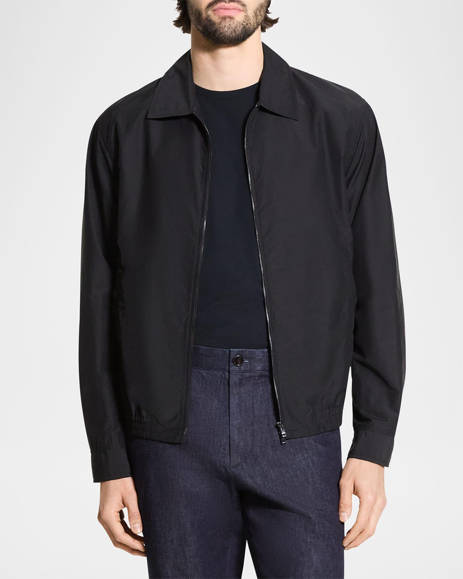 Men's Cotton and Nylon Full-Zip Blouson Product Image