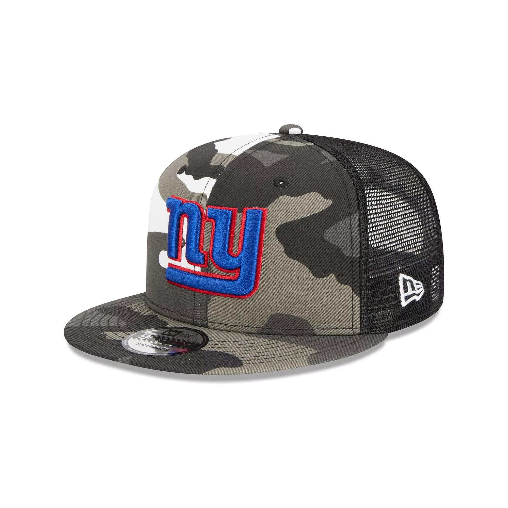 Men's New Era Urban Camo New York Giants 9FIFTY Trucker Snapback Hat, Green Product Image