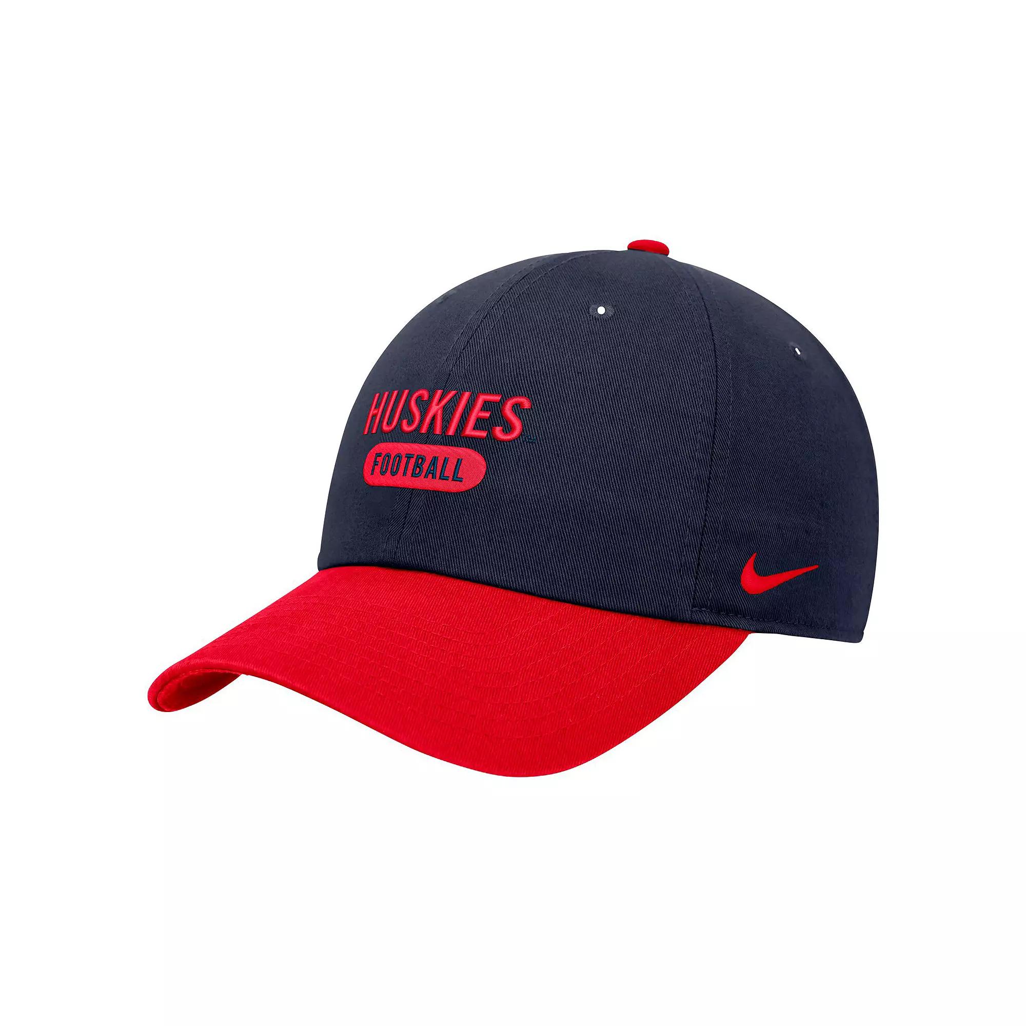 Men's Nike Navy UConn Huskies Colorblock Club Adjustable Hat, Blue Product Image
