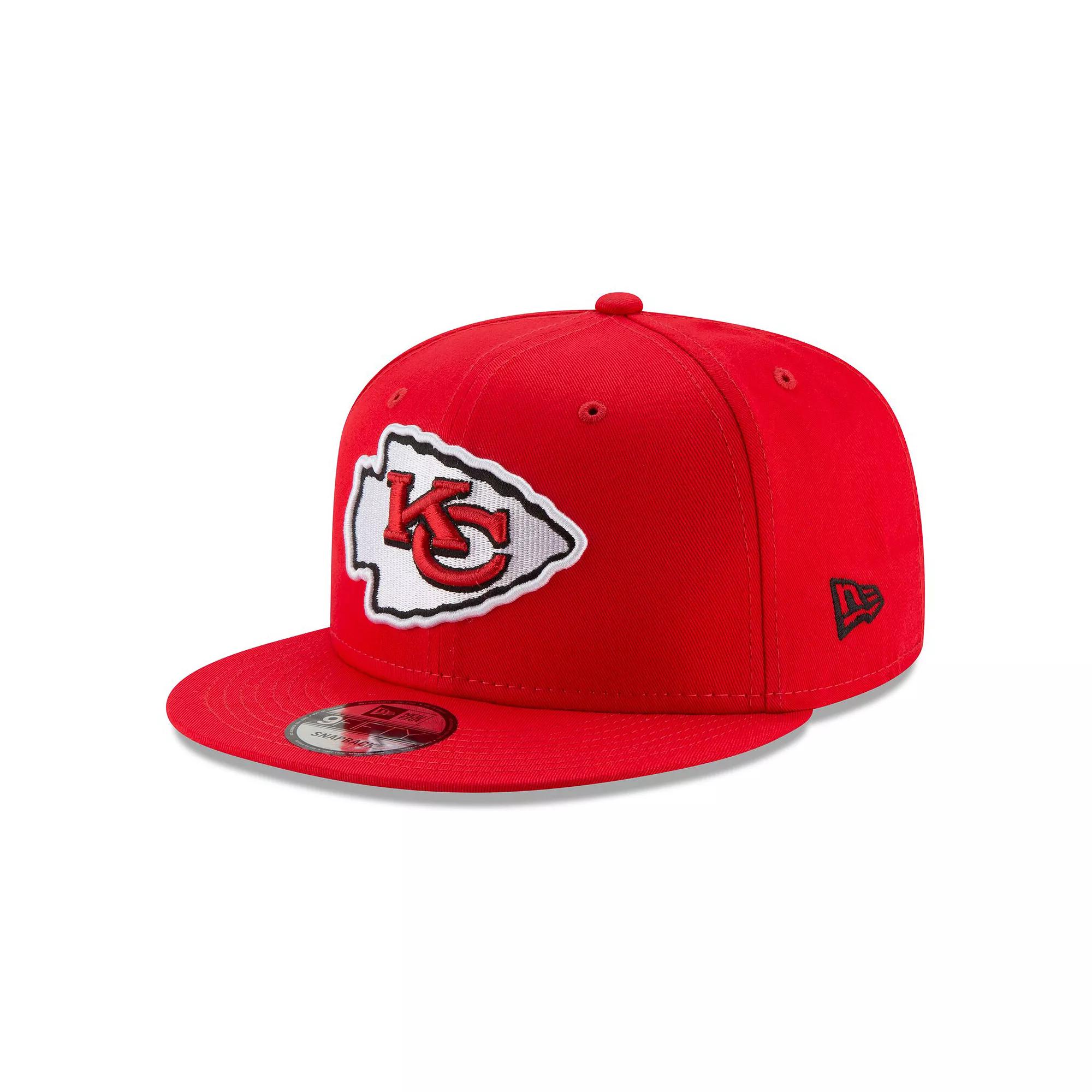 Men's New Era Red Kansas City Chiefs Basic 9FIFTY Adjustable Snapback Hat Product Image